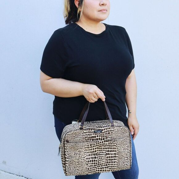 Kate Spade SAFARI Weekender Travel Satchel in Brown $295+ - Picture 3 of 12